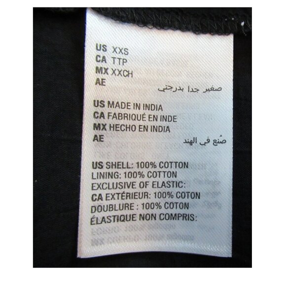 On 34th Women's 100% Cotton Sleeveless Corset Midi Dress, Black Polka Dot, XXS - Picture 5 of 6